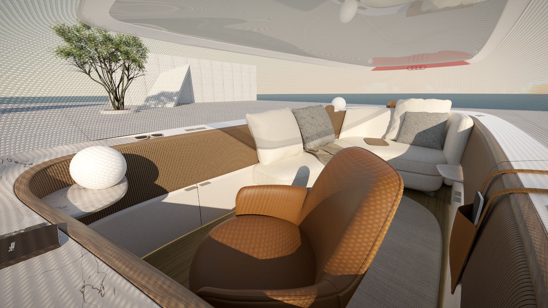 Poliform’s interior design for the Audi urbansphere concept.